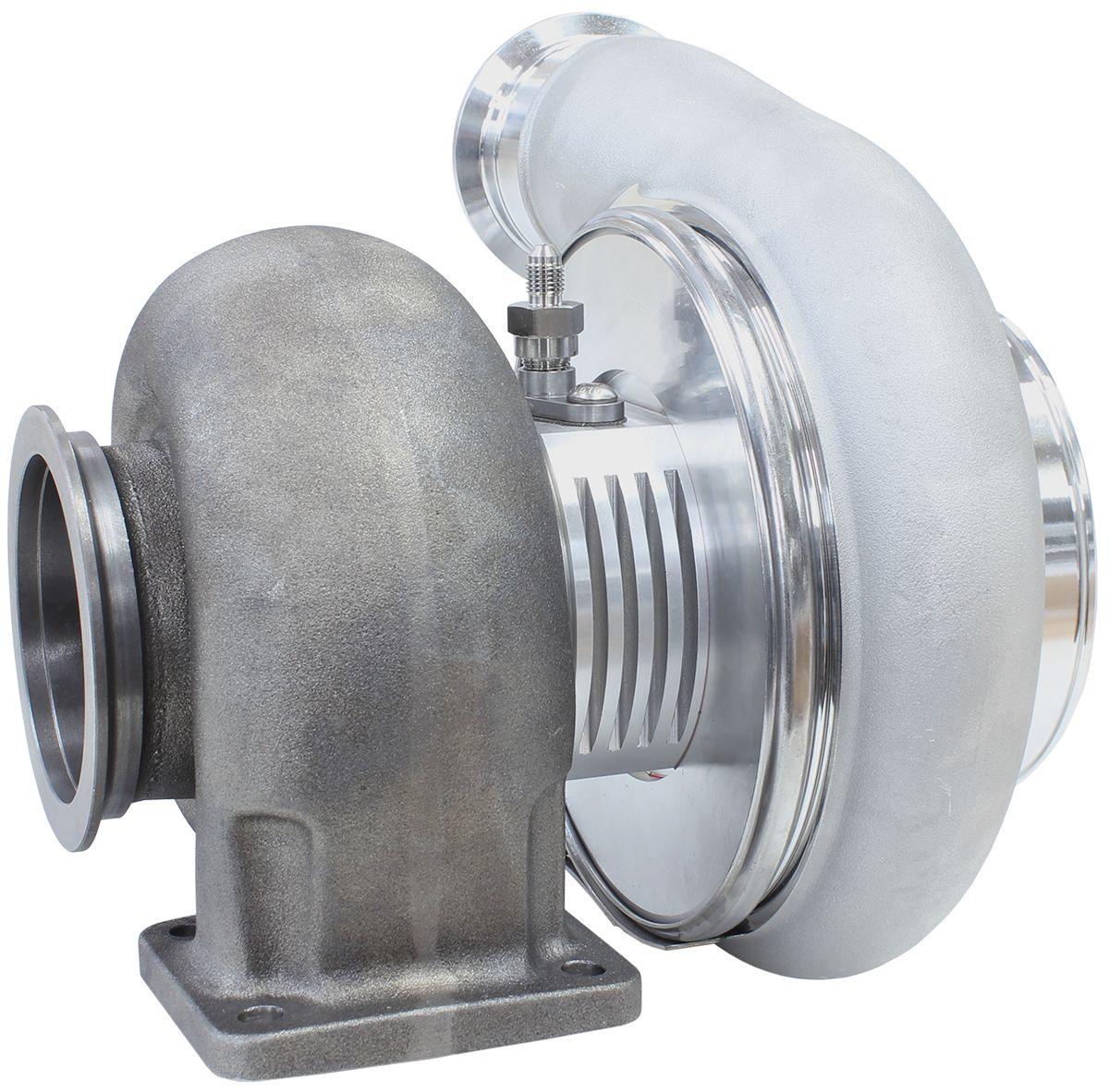 Aeroflow Performance External Wastegate, T4 Twin Entry Inlet Flange, V-Band Exhaust Flange Aeroflow BOOSTED 7588 T4 1.25 Turbocharger 1500HP, Natural Cast Finish AF8005-4027 SR