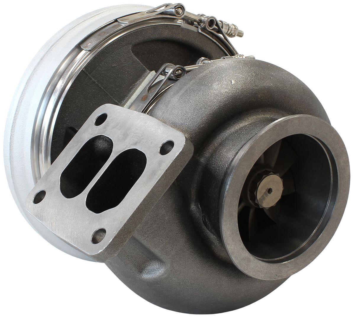 Aeroflow Performance External Wastegate, T4 Twin Entry Inlet Flange, V-Band Exhaust Flange Aeroflow BOOSTED 7588 T4 1.25 Turbocharger 1500HP, Natural Cast Finish AF8006-4027 SR