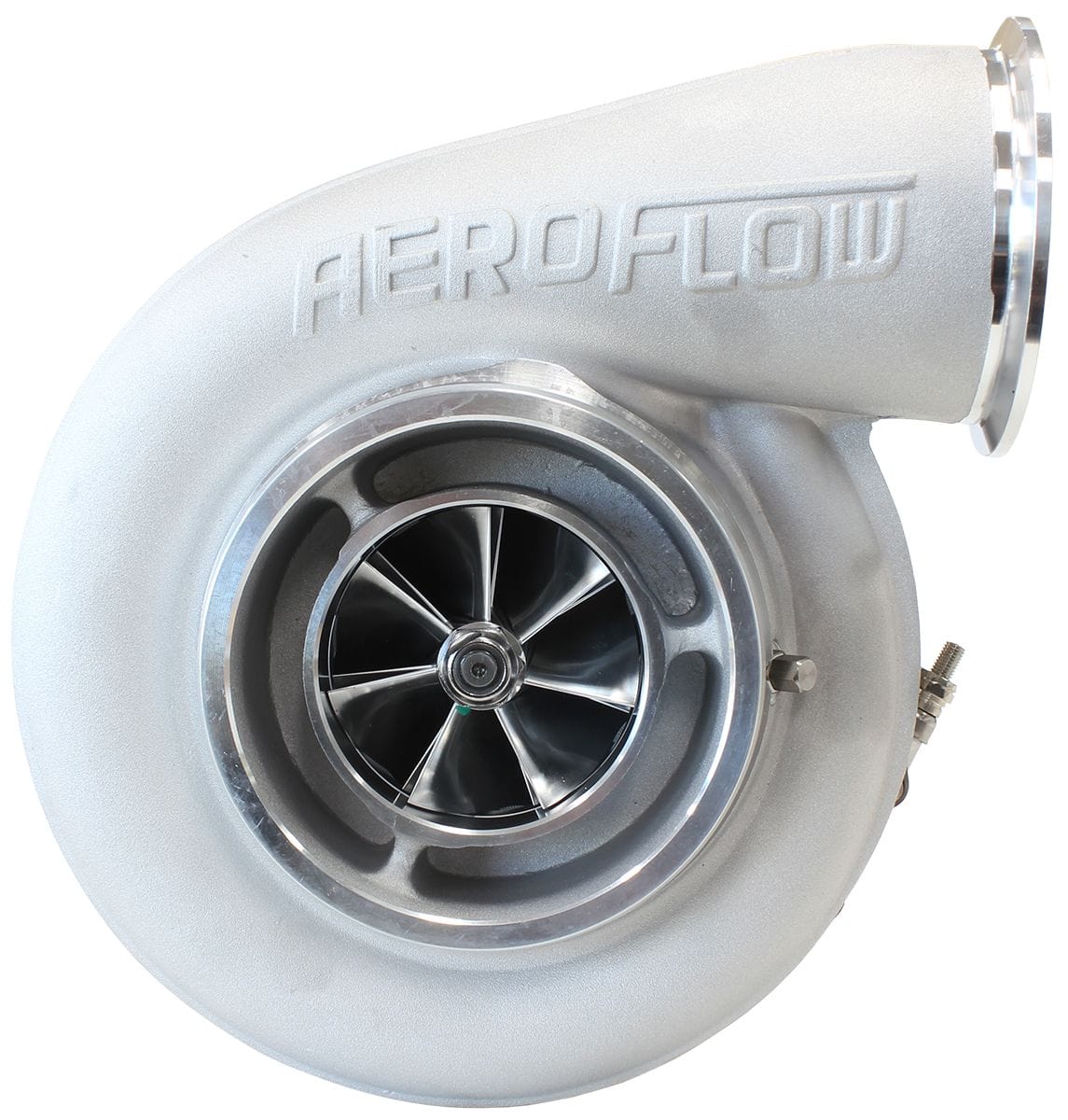 Aeroflow Performance External Wastegate, T4 Twin Entry Inlet Flange, V-Band Exhaust Flange Aeroflow BOOSTED 7588 T4 1.25 Turbocharger 1500HP, Natural Cast Finish AF8006-4027 SR