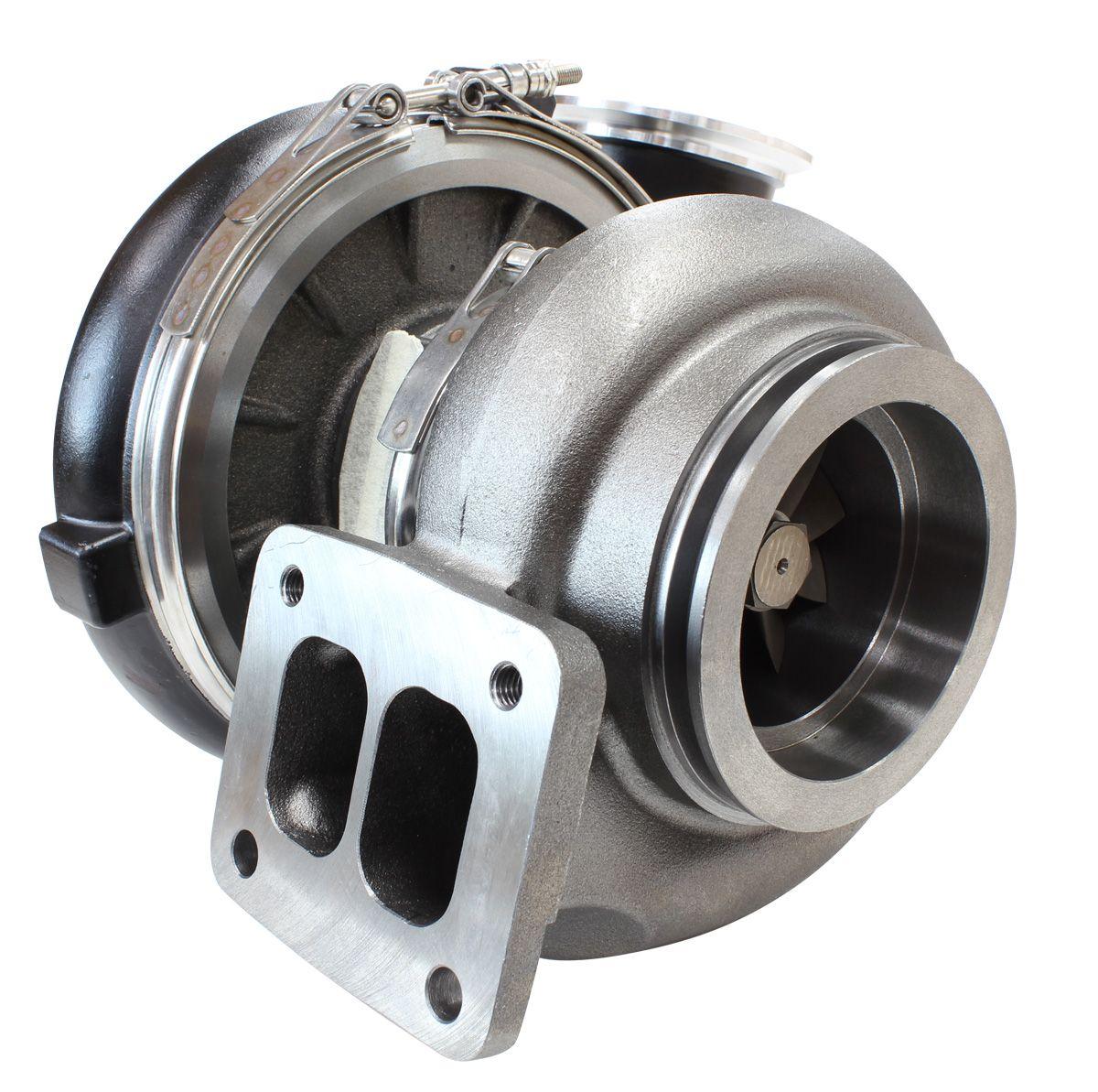 Aeroflow Performance External Wastegate, T4 Twin Entry Inlet Flange, V-Band Exhaust Flange Aeroflow BOOSTED 8077 T4 1.15 Turbocharger 1250HP, Hi Temp Black Finish AF8005-4007BLK SR