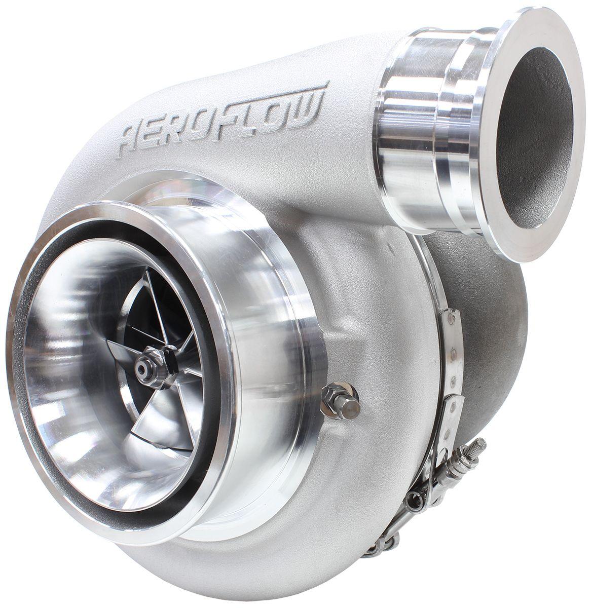 Aeroflow Performance External Wastegate, T4 Twin Entry Inlet Flange, V-Band Exhaust Flange Aeroflow BOOSTED 8888 T4 1.25 Turbocharger 1600HP, Natural Cast Finish AF8005-4001 SR