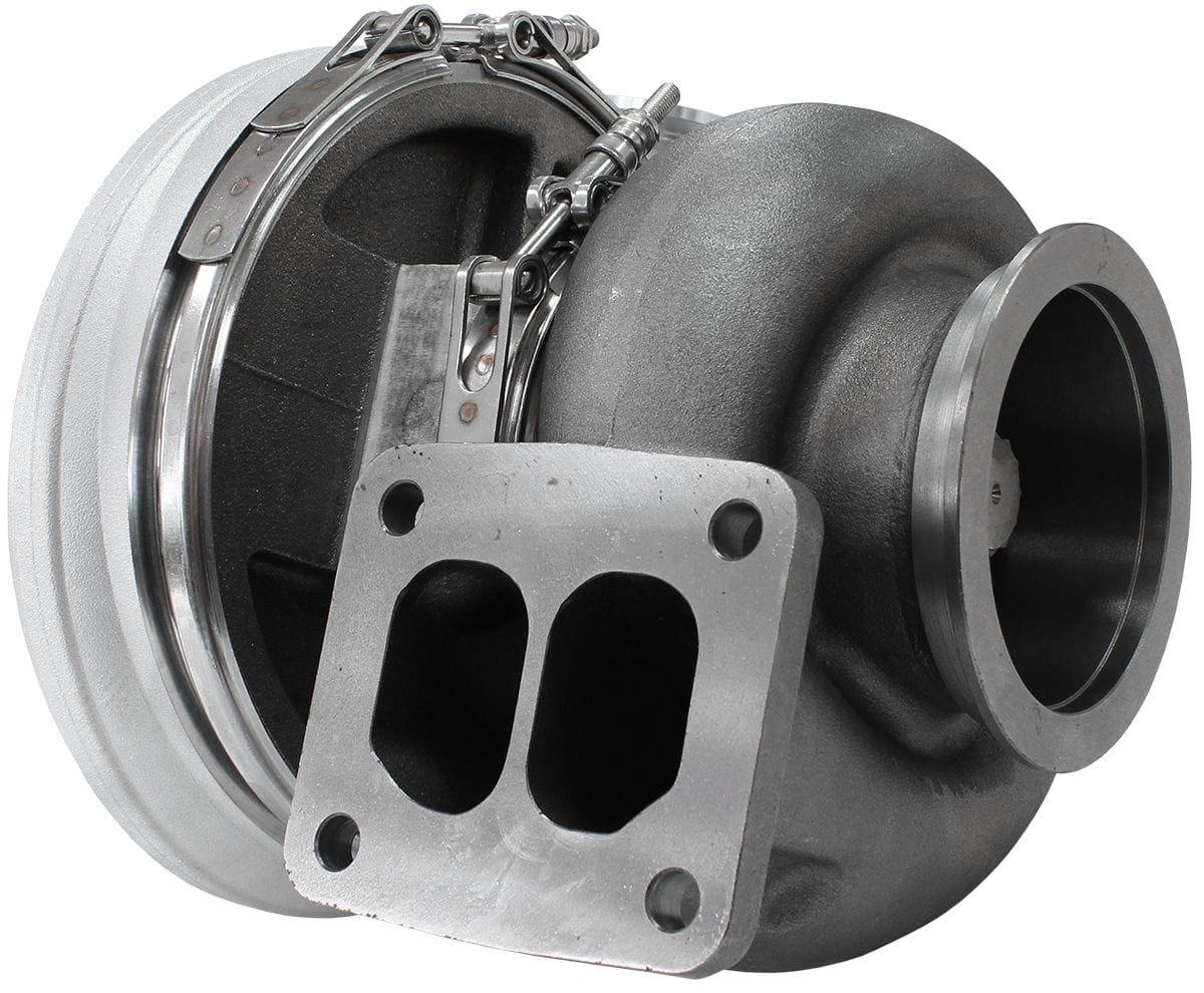 Aeroflow Performance External Wastegate, T4 Twin Entry Inlet Flange, V-Band Exhaust Flange Aeroflow BOOSTED 8888 T4 1.25 Turbocharger 1600HP, Natural Cast Finish AF8006-4001 SR