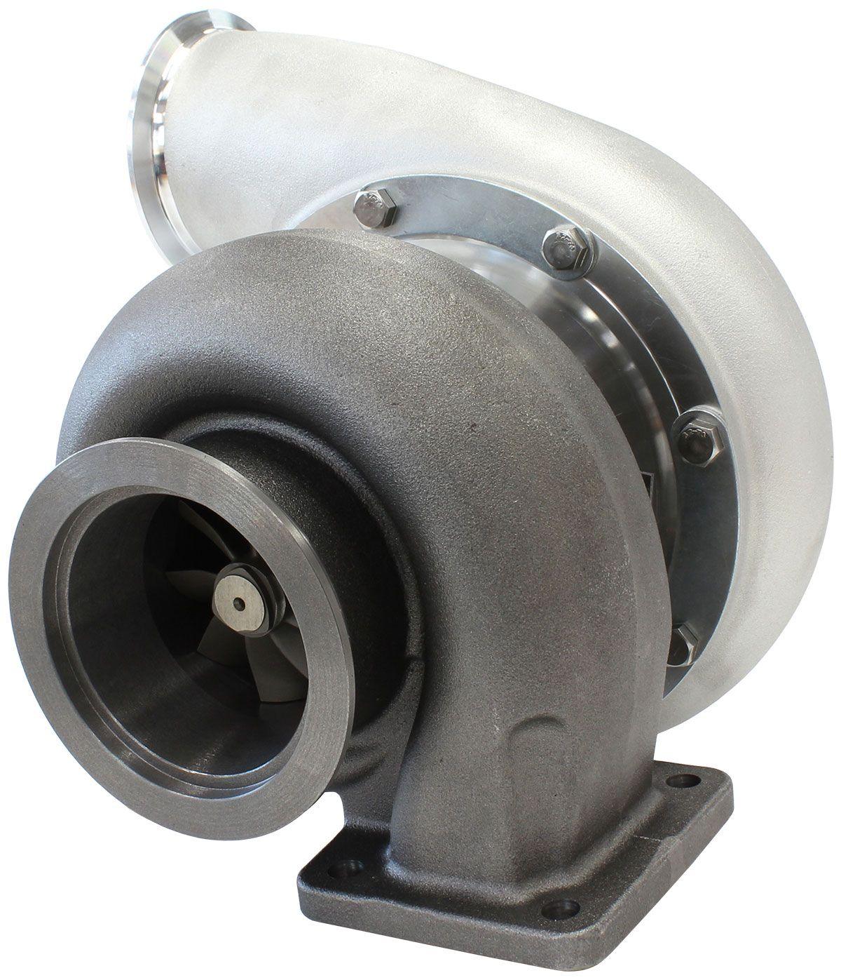 Aeroflow Performance External Wastegate, T4 Twin Entry Inlet Flange, V-Band Exhaust Flange Aeroflow BOOSTED B7875 T4 1.25 Turbocharger 1150HP, Natural Cast Finish AF8006-4023 SR