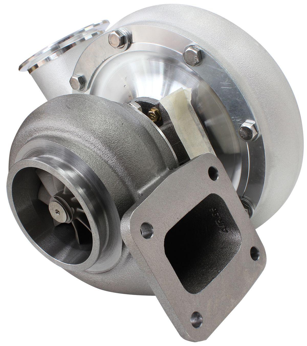 Aeroflow Performance External Wastegate, T4 Twin Entry Inlet Flange, V-Band Exhaust Flange Aeroflow BOOSTED B7875 T4 .96 Reverse Rotation Turbocharger 1150HP, Natural Cast Finish A SR