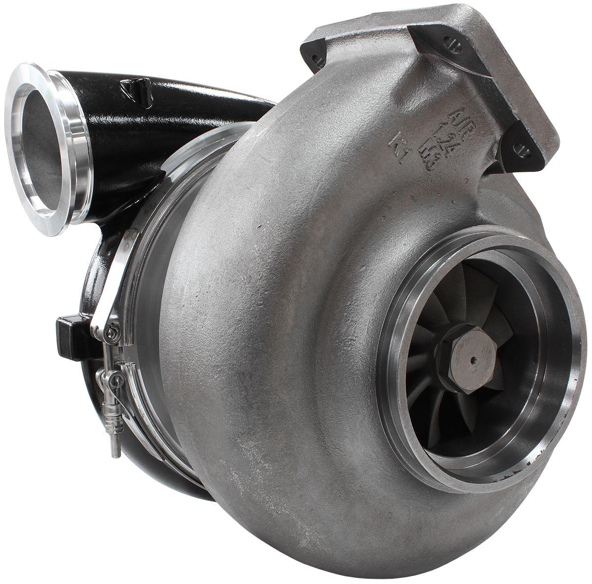 Aeroflow Performance External Wastegate, T6 Twin Entry Inlet Flange, V-Band Exhaust Flange Aeroflow BOOSTED 106102 T6 1.24 Turbocharger 2850HP, Hi Temp Black Finish AF8006-6013BLK SR