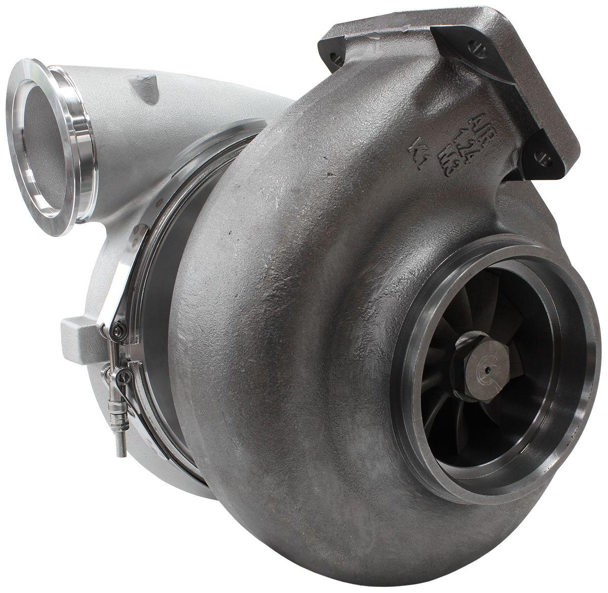 Aeroflow Performance External Wastegate, T6 Twin Entry Inlet Flange, V-Band Exhaust Flange Aeroflow BOOSTED 106102 T6 1.24 Turbocharger 2850HP, Natural Cast Finish AF8006-6013 SR