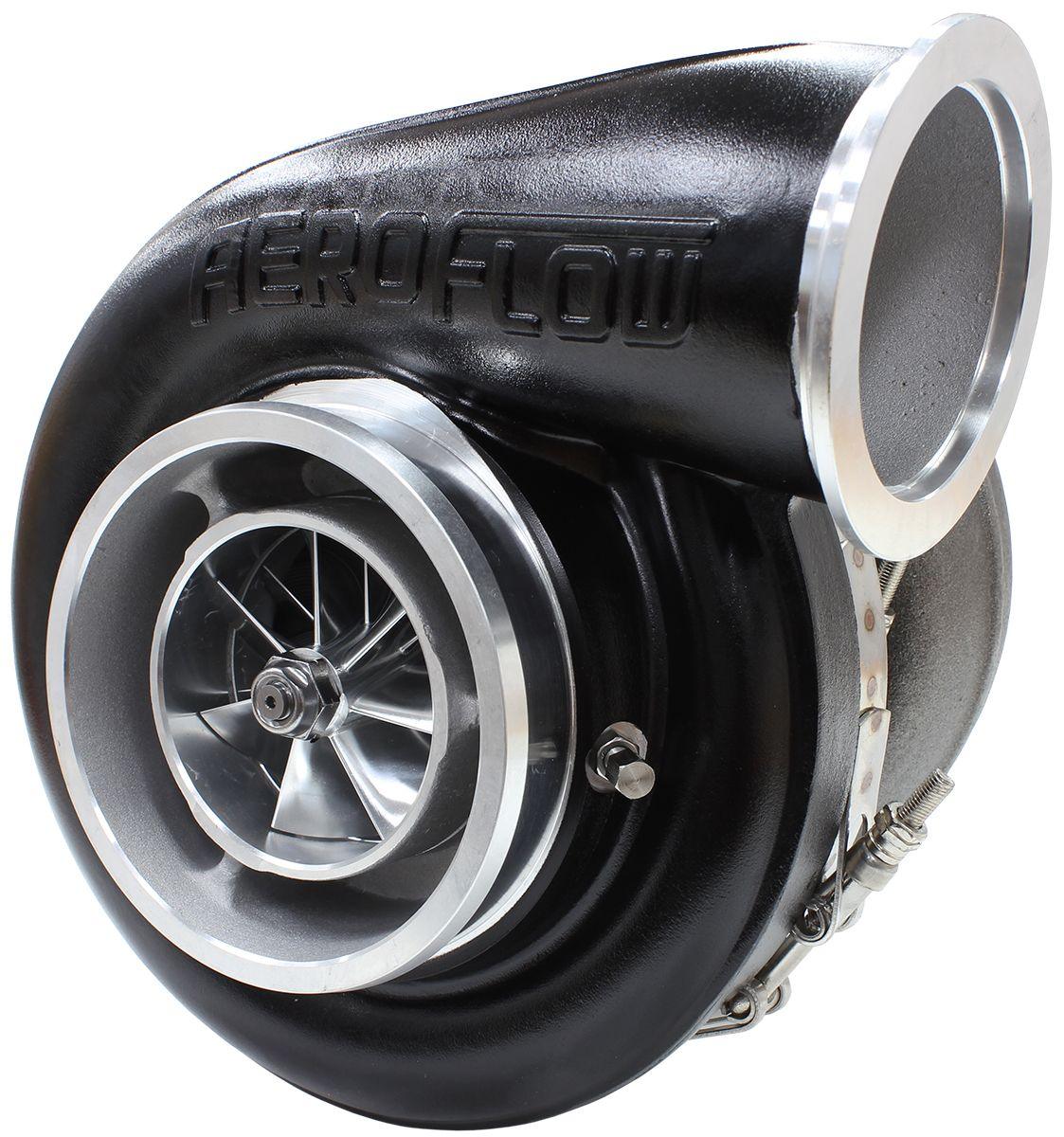 Aeroflow Performance External Wastegate, T6 Twin Entry Inlet Flange, V-Band Exhaust Flange Aeroflow BOOSTED 7588 T6 1.32 Turbocharger 1500HP, Hi Temp Black Finish AF8006-6000BLK SR