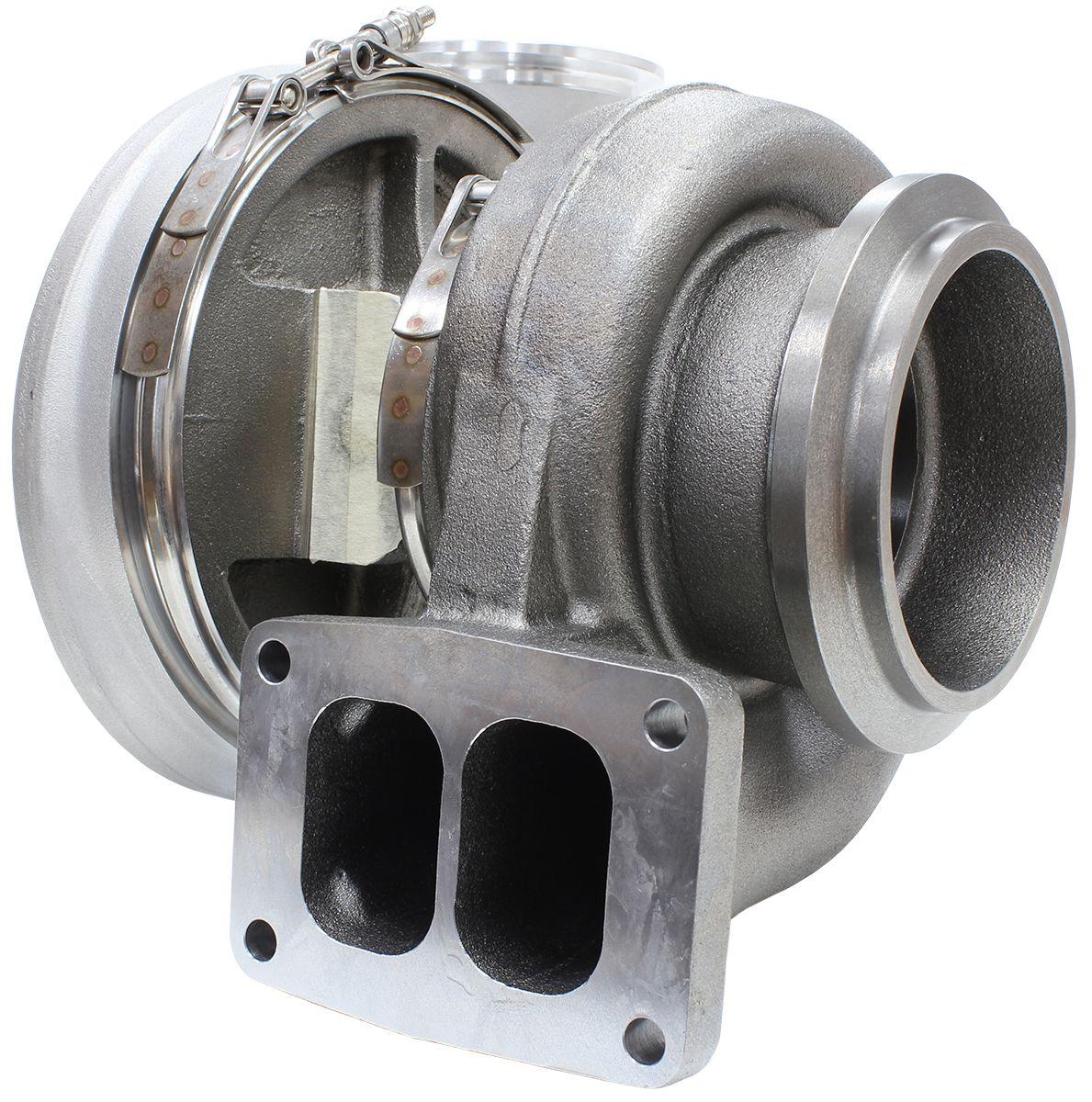 Aeroflow Performance External Wastegate, T6 Twin Entry Inlet Flange, V-Band Exhaust Flange Aeroflow BOOSTED 7588 T6 1.32 Turbocharger 1500HP, Natural Cast Finish AF8006-6000 SR