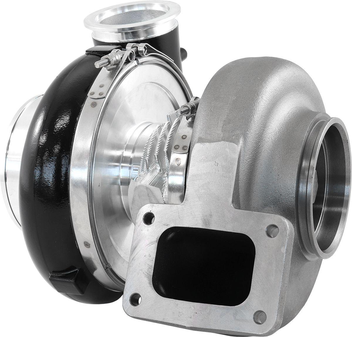 Aeroflow Performance External Wastegate, T6 Twin Entry Inlet Flange, V-Band Exhaust Flange Aeroflow BOOSTED 88102 T6 1.24 Turbocharger 2500HP, Hi Temp Black Finish AF8005-6020BLK SR