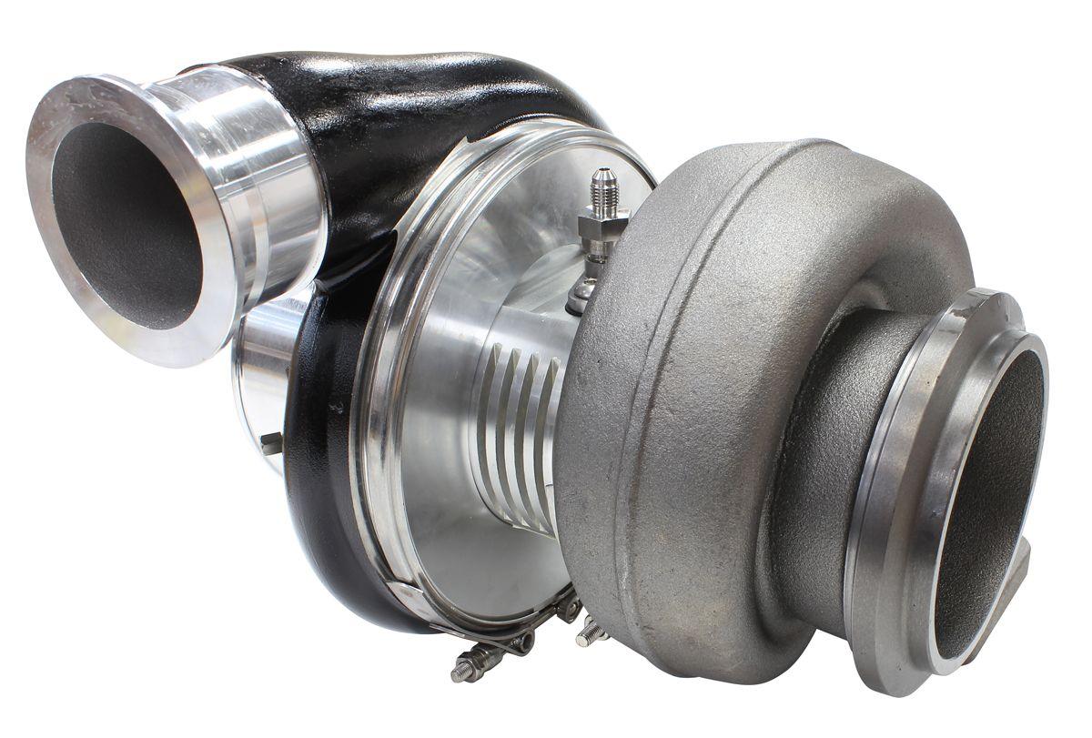 Aeroflow Performance External Wastegate, T6 Twin Entry Inlet Flange, V-Band Exhaust Flange Aeroflow BOOSTED 8888 T6 1.32 Turbocharger 1600HP, Hi Temp Black Finish AF8005-6011BLK SR
