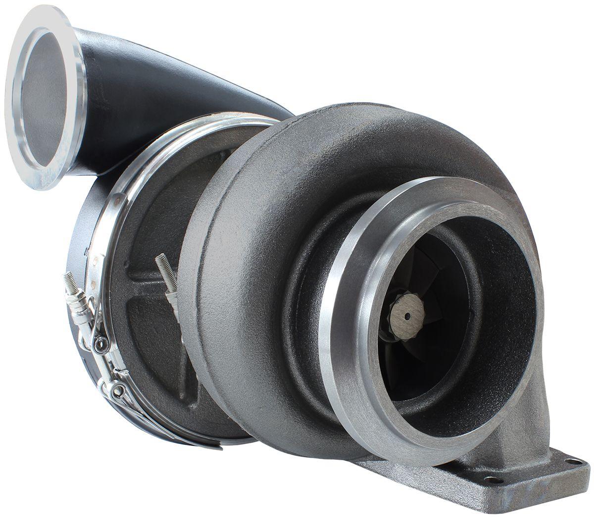 Aeroflow Performance External Wastegate, T6 Twin Entry Inlet Flange, V-Band Exhaust Flange Aeroflow BOOSTED 8888 T6 1.32 Turbocharger 1600HP, Hi Temp Black Finish AF8006-6001BLK SR