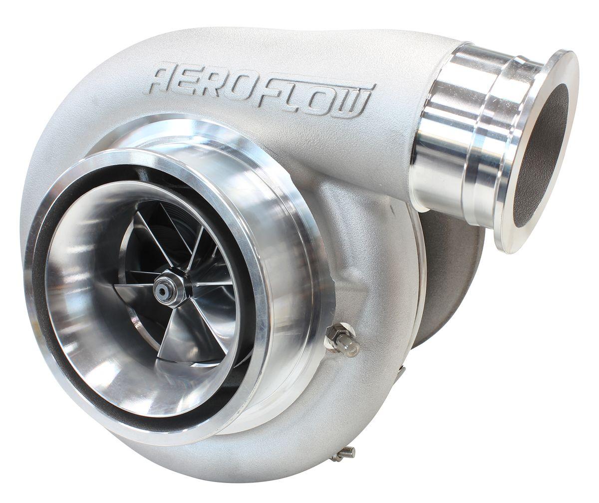 Aeroflow Performance External Wastegate, T6 Twin Entry Inlet Flange, V-Band Exhaust Flange Aeroflow BOOSTED 8888 T6 1.32 Turbocharger 1600HP, Natural Cast Finish AF8005-6011 SR