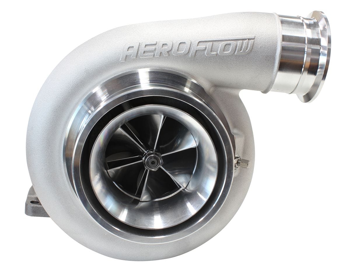 Aeroflow Performance External Wastegate, T6 Twin Entry Inlet Flange, V-Band Exhaust Flange Aeroflow BOOSTED 8888 T6 1.32 Turbocharger 1600HP, Natural Cast Finish AF8005-6011 SR