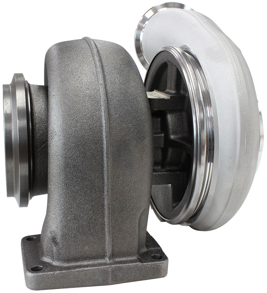 Aeroflow Performance External Wastegate, T6 Twin Entry Inlet Flange, V-Band Exhaust Flange Aeroflow BOOSTED 8888 T6 1.32 Turbocharger 1600HP, Natural Cast Finish AF8006-6001 SR