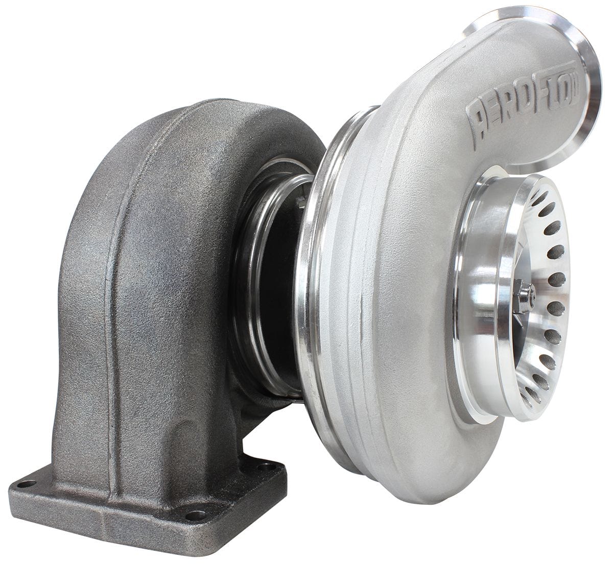 Aeroflow Performance External Wastegate, T6 Twin Entry Inlet Flange, V-Band Exhaust Flange Aeroflow BOOSTED 8888 T6 1.32 Turbocharger 1600HP, Natural Cast Finish AF8006-6001 SR