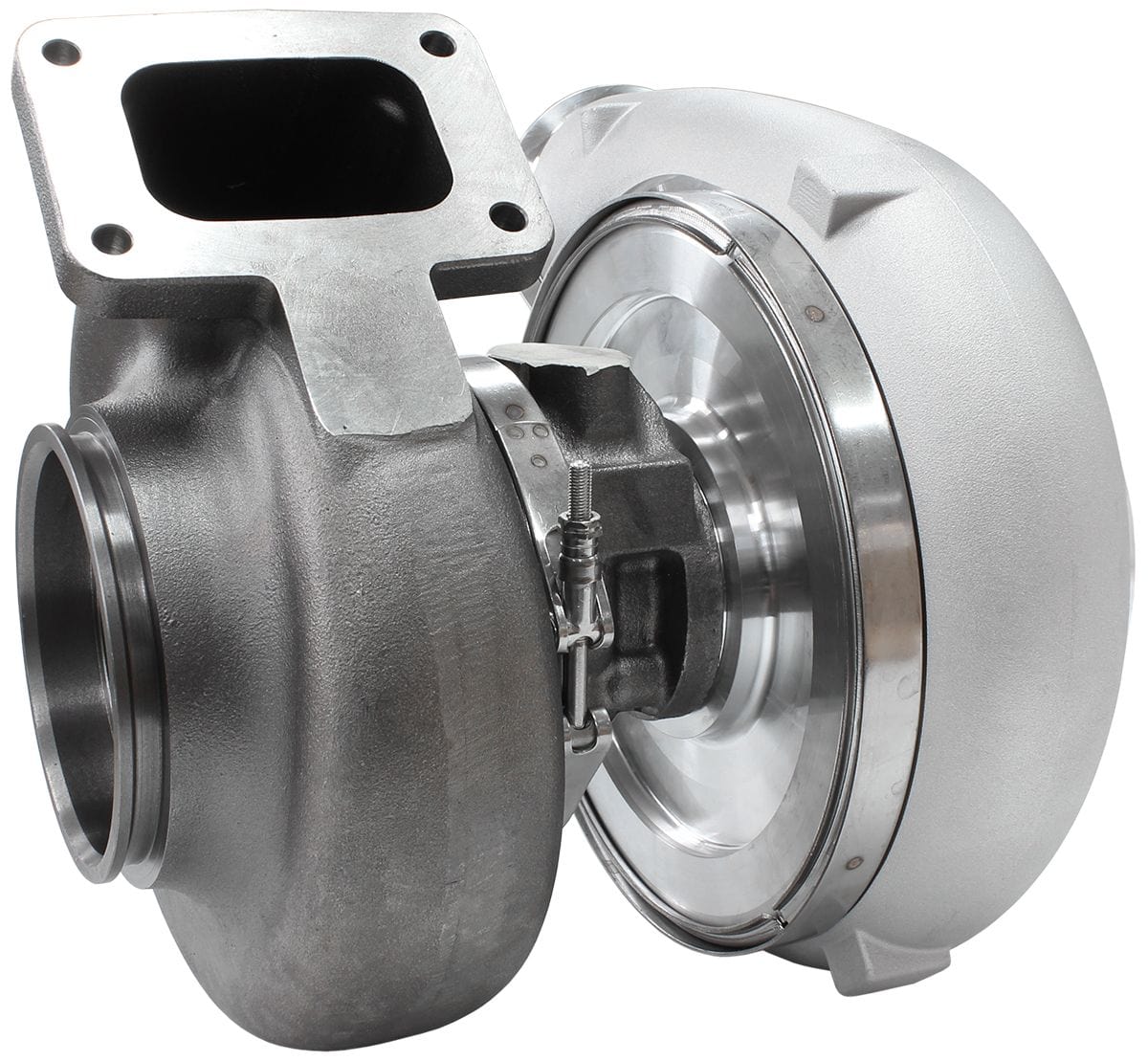 Aeroflow Performance External Wastegate, T6 Twin Entry Inlet Flange, V-Band Exhaust Flange Aeroflow BOOSTED 94102 T6 1.24 Turbocharger 2500HP, Natural Cast Finish AF8006-6010 SR