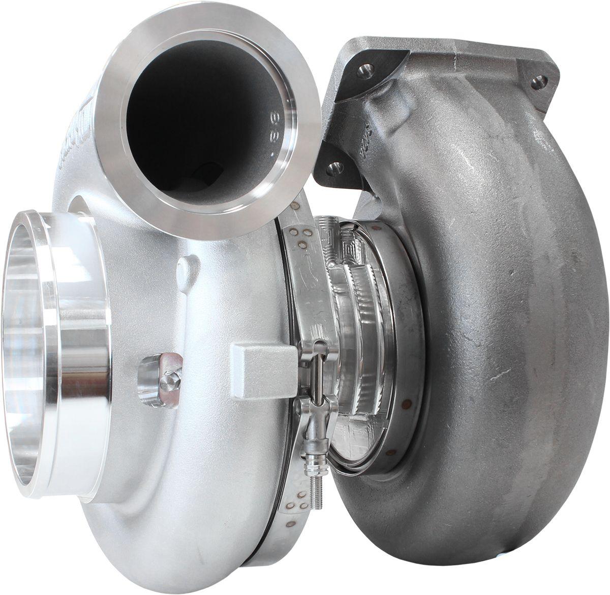 Aeroflow Performance External Wastegate, T6 Twin Entry Inlet Flange, V-Band Exhaust Flange Aeroflow BOOSTED 94103 T6 1.24 Turbocharger 2500HP, Natural Cast Finish AF8005-6005 SR
