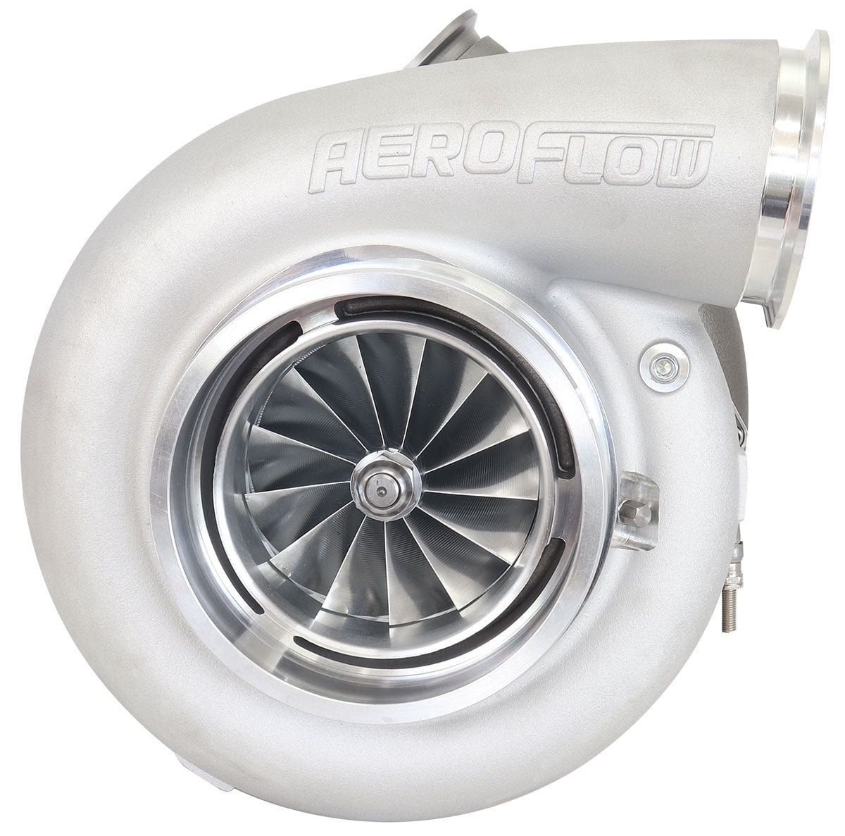 Aeroflow Performance External Wastegate, V-Band Inlet & Exhaust Flanges Aeroflow BOOSTED 106112 V-Band 1.25 Turbocharger 3000HP, Natural Cast Finish AF8005-6025 SR