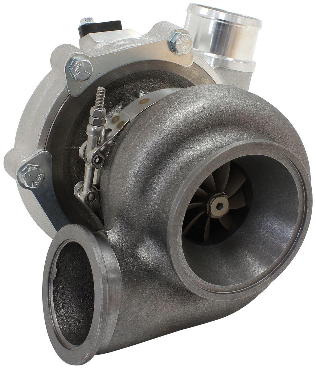 Aeroflow Performance External Wastegate, V-Band Inlet & Exhaust Flanges Aeroflow BOOSTED 4849 .72 Turbocharger 550HP, Natural Cast Finish AF8005-2010 SR