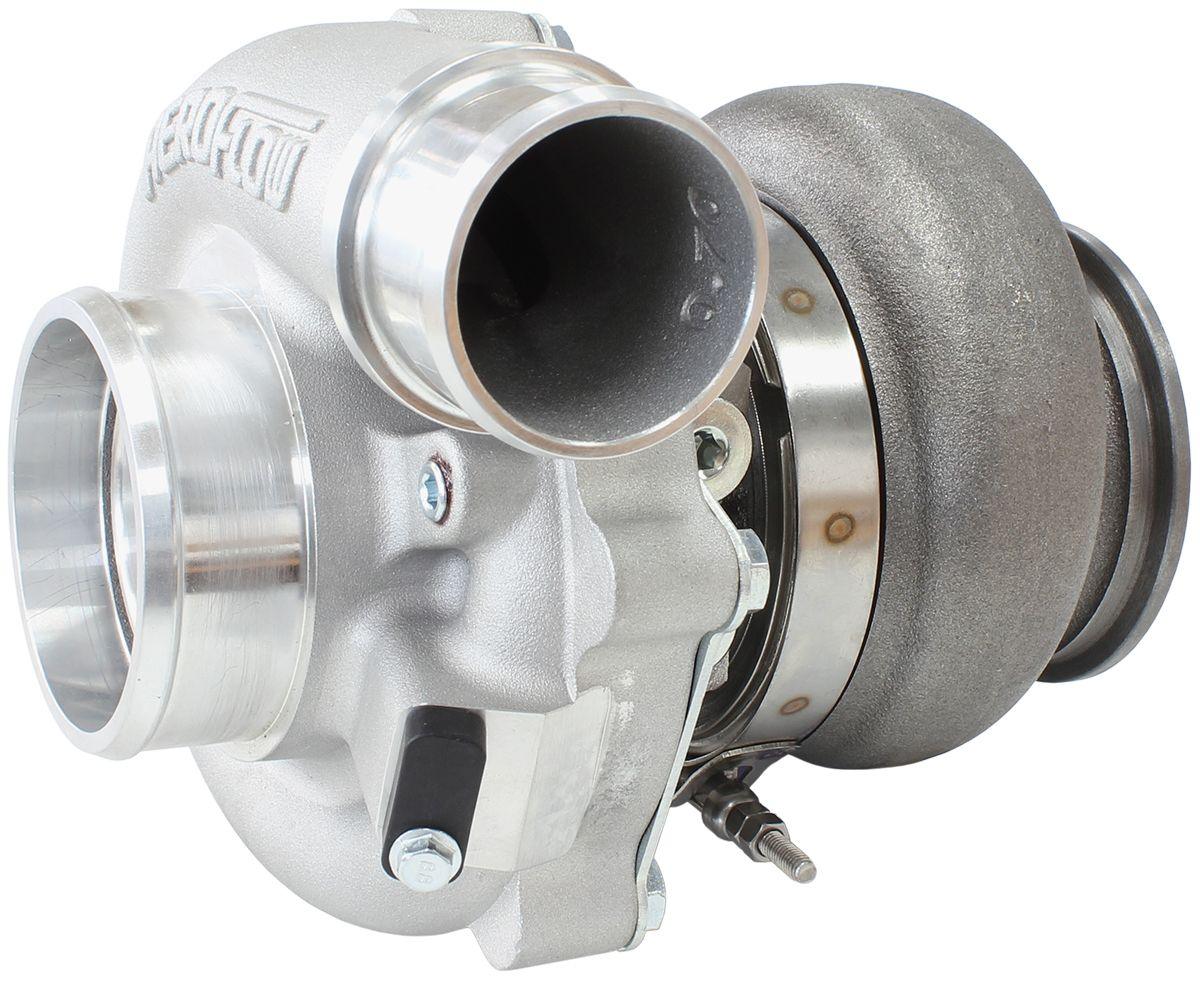 Aeroflow Performance External Wastegate, V-Band Inlet & Exhaust Flanges Aeroflow BOOSTED 4849 .72 Turbocharger 550HP, Natural Cast Finish AF8005-2010 SR
