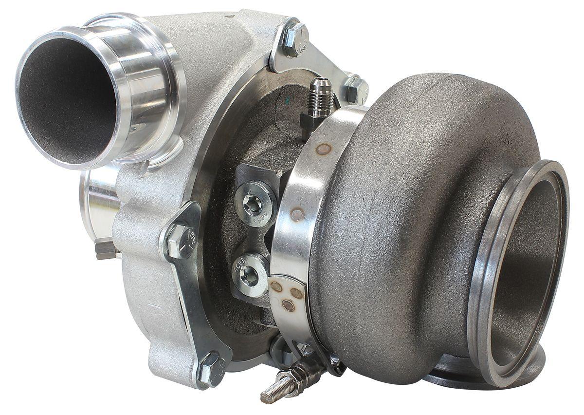 Aeroflow Performance External Wastegate, V-Band Inlet & Exhaust Flanges Aeroflow BOOSTED 5449 .72 Turbocharger 660HP, Natural Cast Finish AF8005-2015 SR