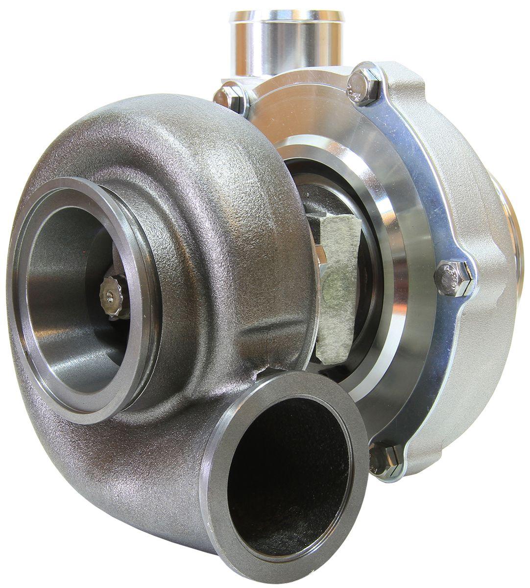 Aeroflow Performance External Wastegate, V-Band Inlet & Exhaust Flanges Aeroflow BOOSTED 5455 1.01 Reverse Rotation Turbocharger 650HP, Natural Cast Finish AF800 SR