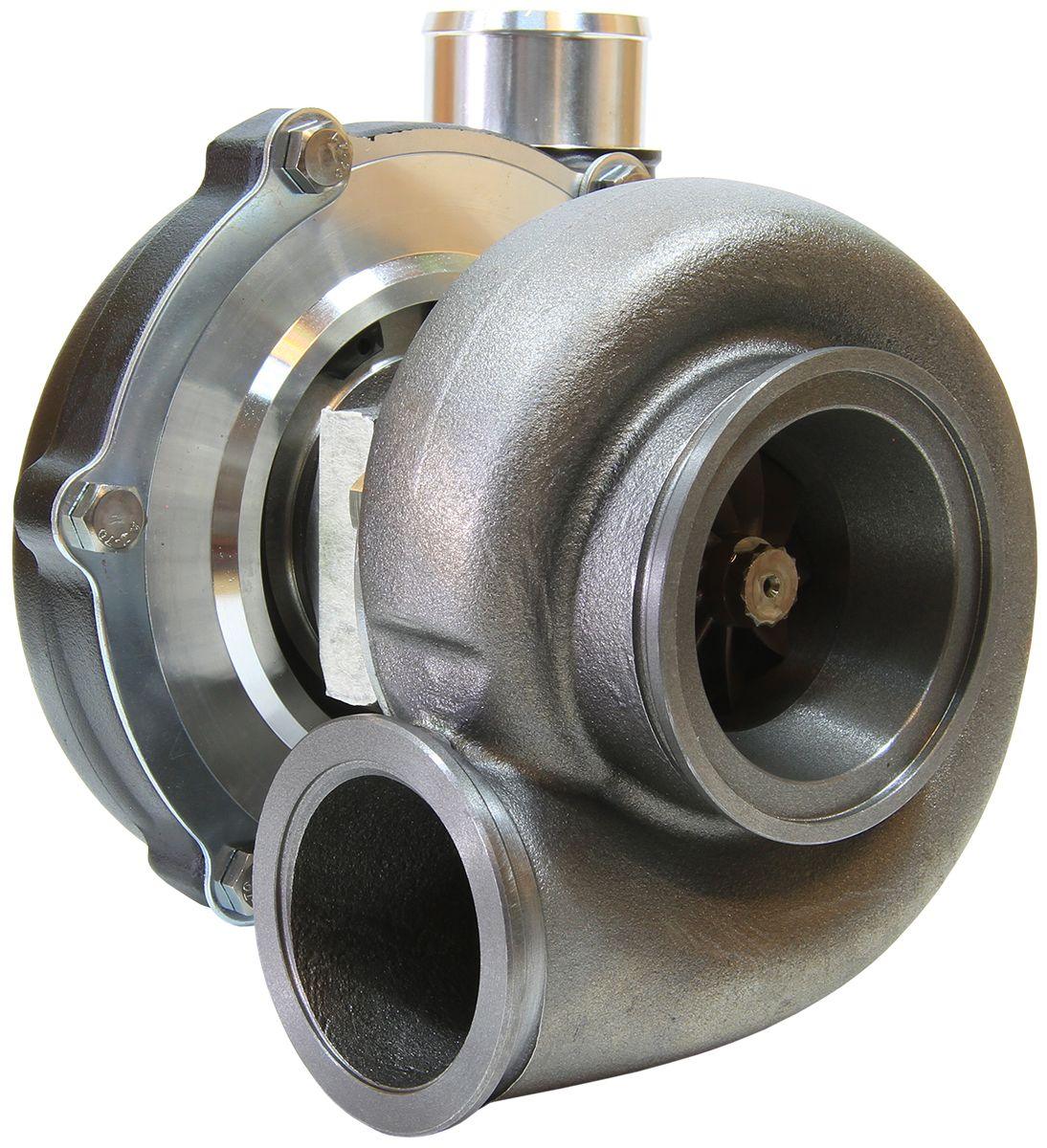 Aeroflow Performance External Wastegate, V-Band Inlet & Exhaust Flanges Aeroflow BOOSTED 5455 V-Band 1.01 Turbocharger 650HP, Hi Temp Black Finish AF8005-3032BLK SR