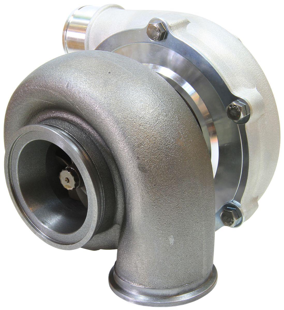 Aeroflow Performance External Wastegate, V-Band Inlet & Exhaust Flanges Aeroflow BOOSTED 5455 V-Band 1.01 Turbocharger 650HP, Natural Cast Finish AF8005-3032 SR