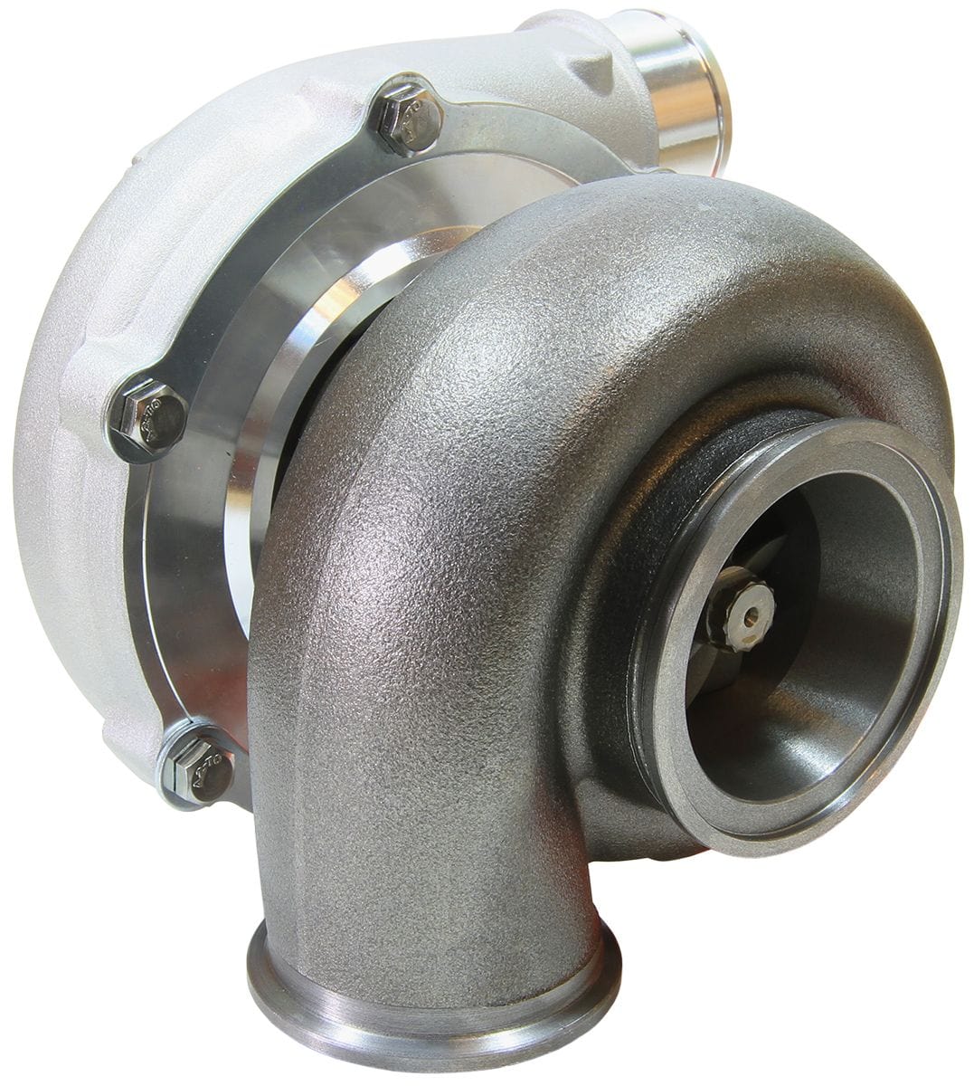 Aeroflow Performance External Wastegate, V-Band Inlet & Exhaust Flanges Aeroflow BOOSTED 5855 1.01 Reverse Rotation Turbocharger 750HP, Natural Cast Finish AF800 SR