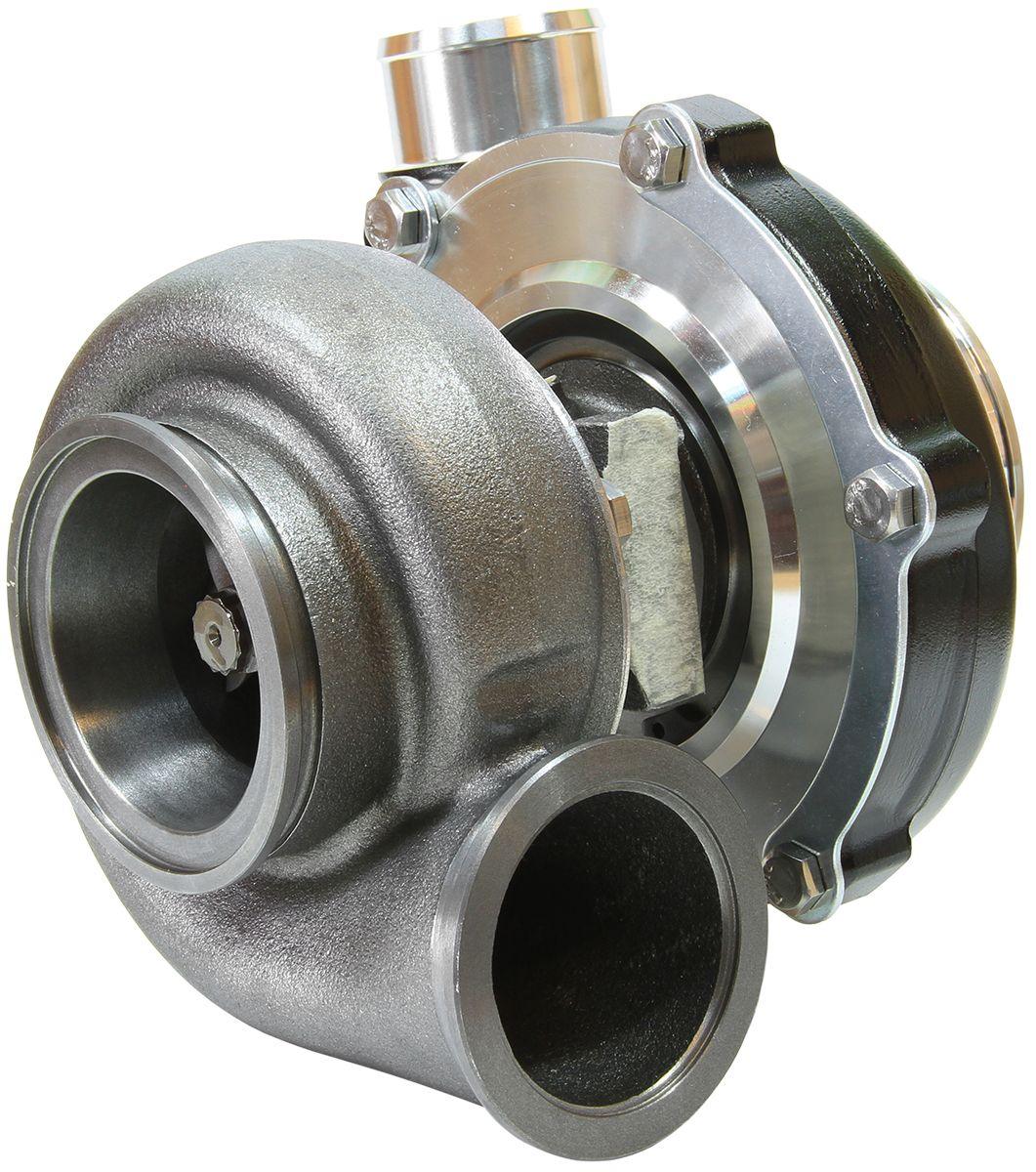 Aeroflow Performance External Wastegate, V-Band Inlet & Exhaust Flanges Aeroflow BOOSTED 5855 .83 Reverse Rotation Turbocharger 750HP, Hi Temp Black Finish AF800 SR