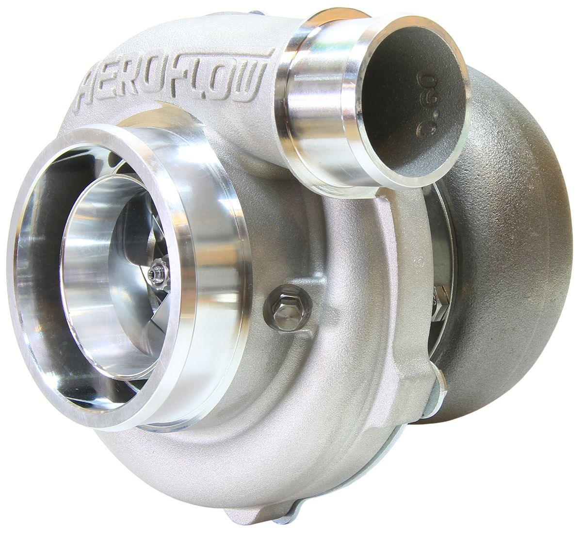 Aeroflow Performance External Wastegate, V-Band Inlet & Exhaust Flanges Aeroflow BOOSTED 5855 V-Band 1.01 Turbocharger 750HP, Natural Cast Finish AF8005-3034 SR