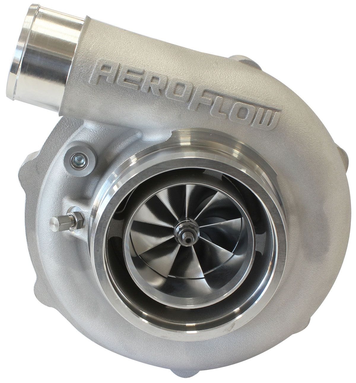 Aeroflow Performance External Wastegate, V-Band Inlet & Exhaust Flanges Aeroflow BOOSTED 6255 1.01 Reverse Rotation Turbocharger 900HP, Natural Cast Finish AF800 SR