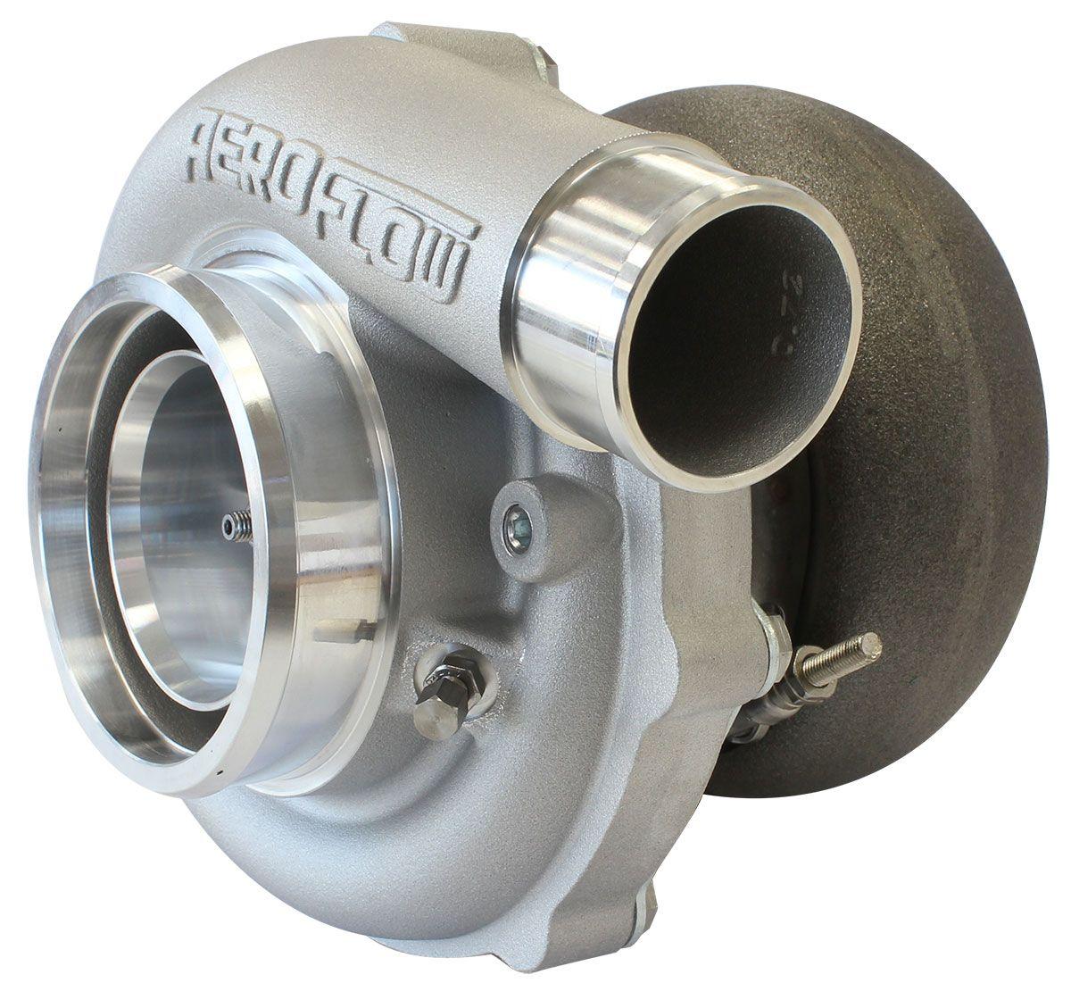 Aeroflow Performance External Wastegate, V-Band Inlet & Exhaust Flanges Aeroflow BOOSTED 6255 1.21 Turbocharger 900HP, Natural Cast Finish AF8005-3058 SR