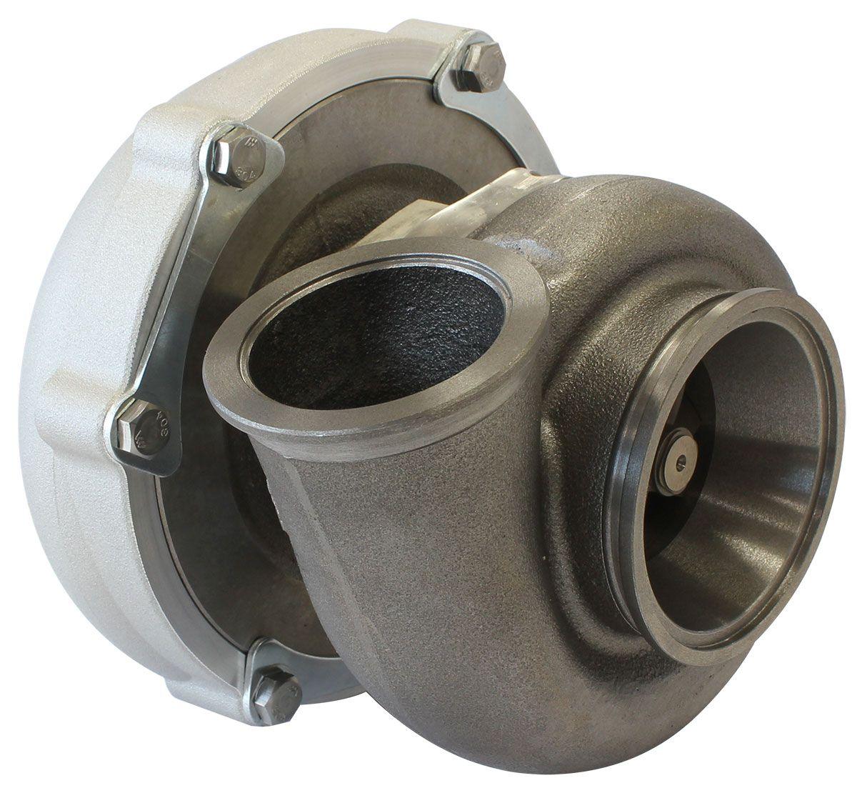 Aeroflow Performance External Wastegate, V-Band Inlet & Exhaust Flanges Aeroflow BOOSTED 6255 .83 Turbocharger 900HP, Natural Cast Finish AF8005-3056 SR