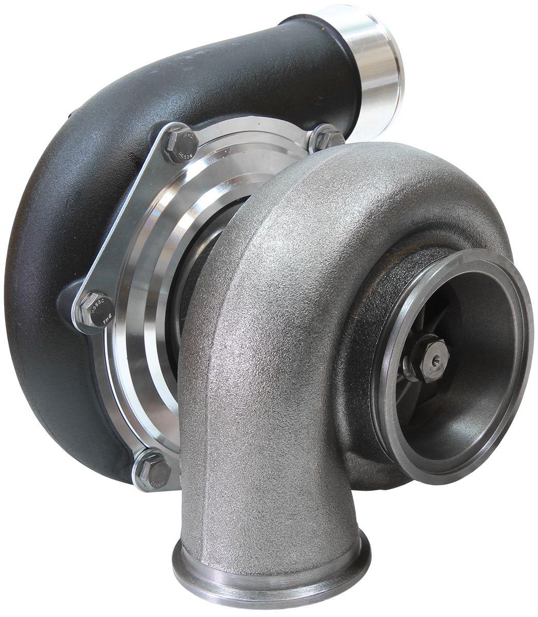 Aeroflow Performance External Wastegate, V-Band Inlet & Exhaust Flanges Aeroflow BOOSTED 6662 .83 Reverse Rotation Turbocharger 900HP, Hi Temp Black Finish AF800 SR