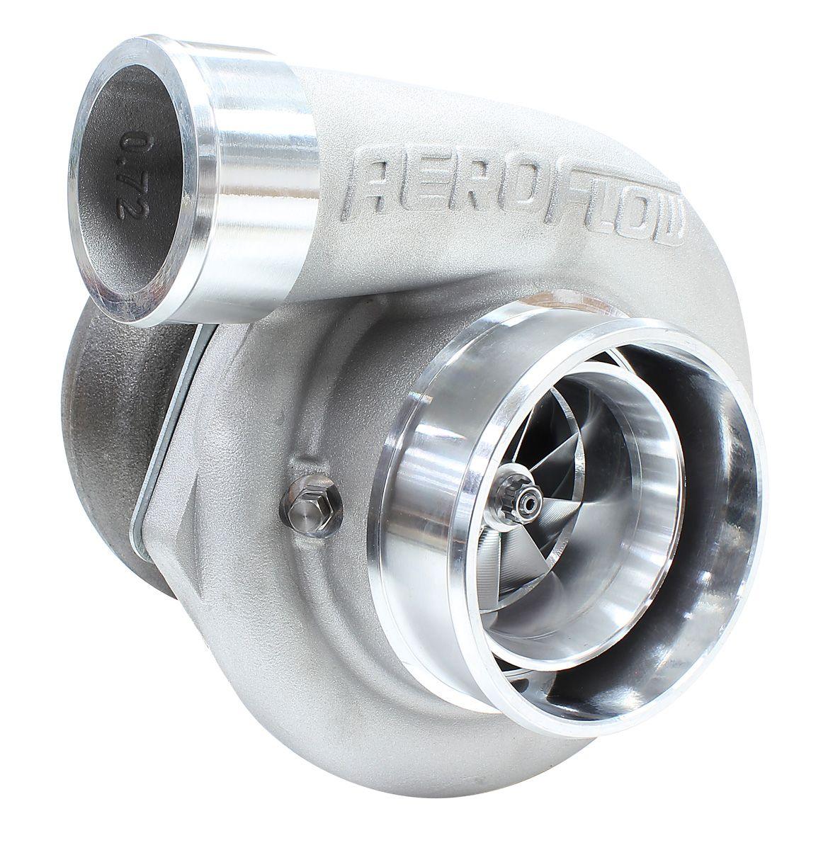 Aeroflow Performance External Wastegate, V-Band Inlet & Exhaust Flanges Aeroflow BOOSTED 6662 .83 Reverse Rotation Turbocharger 900HP, Natural Cast Finish AF8005 SR