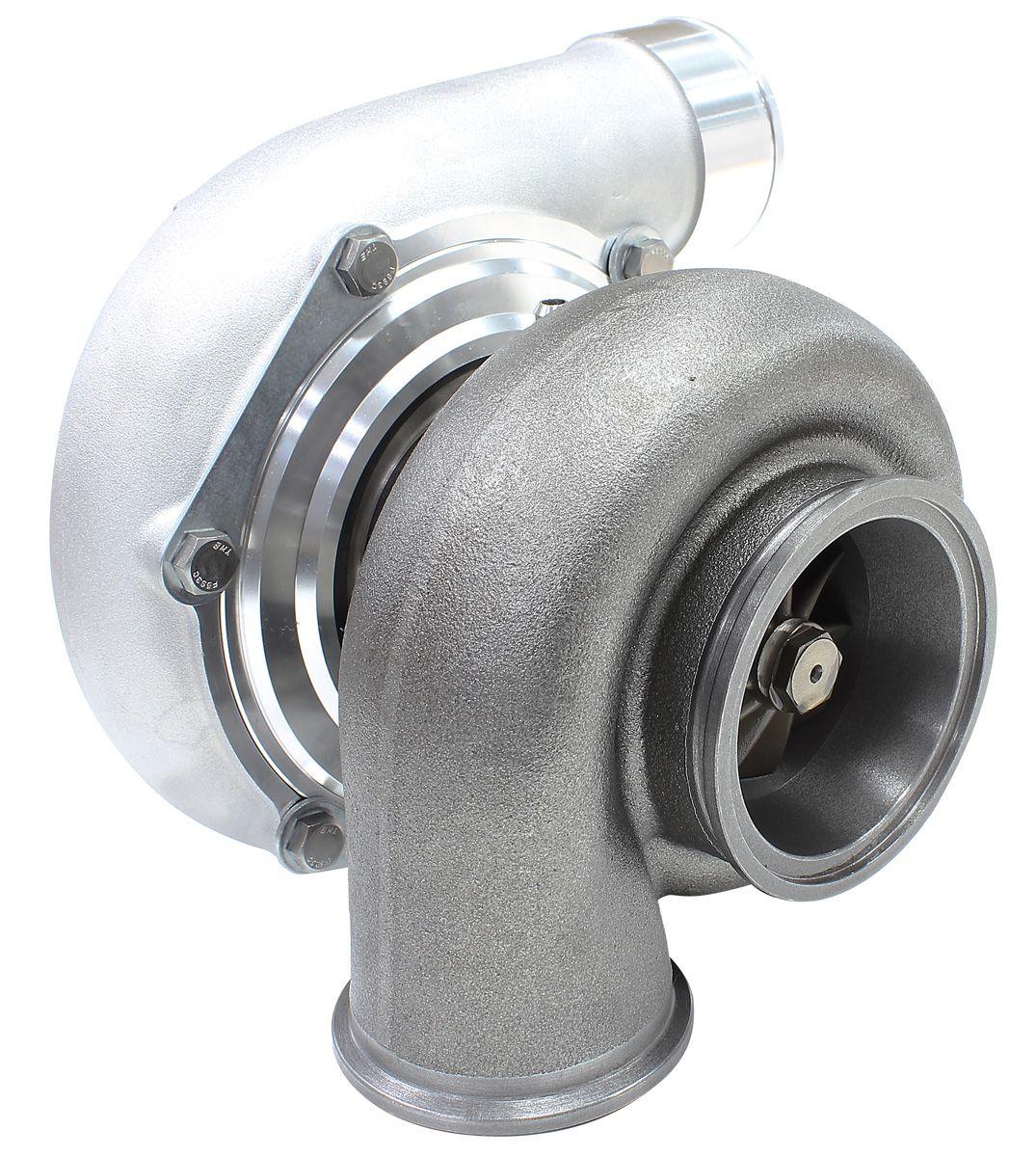 Aeroflow Performance External Wastegate, V-Band Inlet & Exhaust Flanges Aeroflow BOOSTED 6662 .83 Reverse Rotation Turbocharger 900HP, Natural Cast Finish AF8005 SR