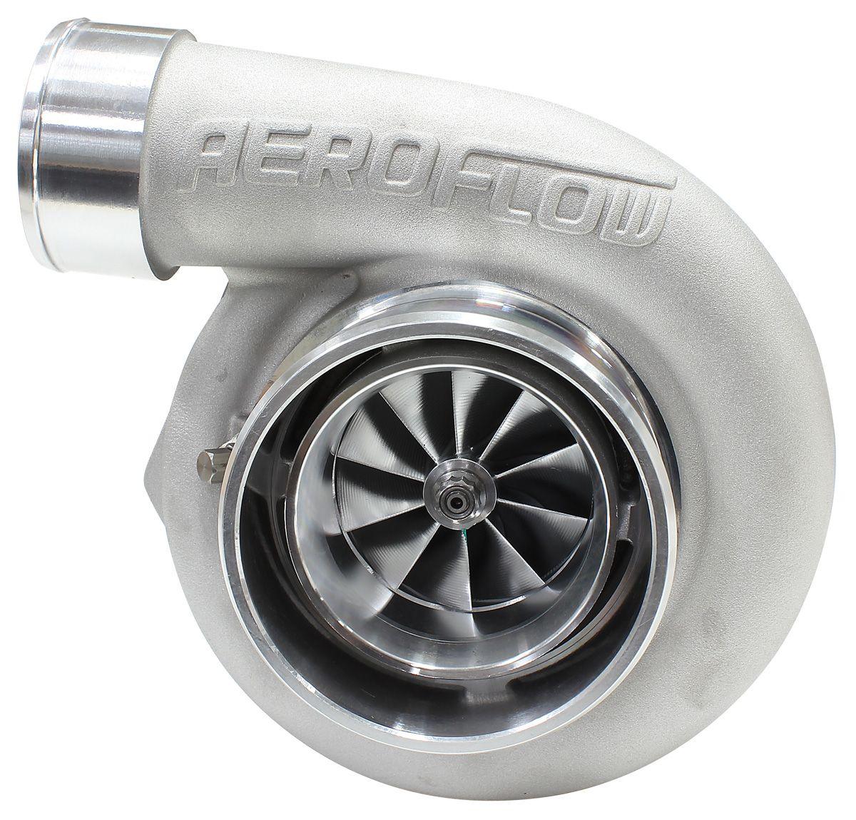 Aeroflow Performance External Wastegate, V-Band Inlet & Exhaust Flanges Aeroflow BOOSTED 6662 .83 Reverse Rotation Turbocharger 900HP, Natural Cast Finish AF8005 SR