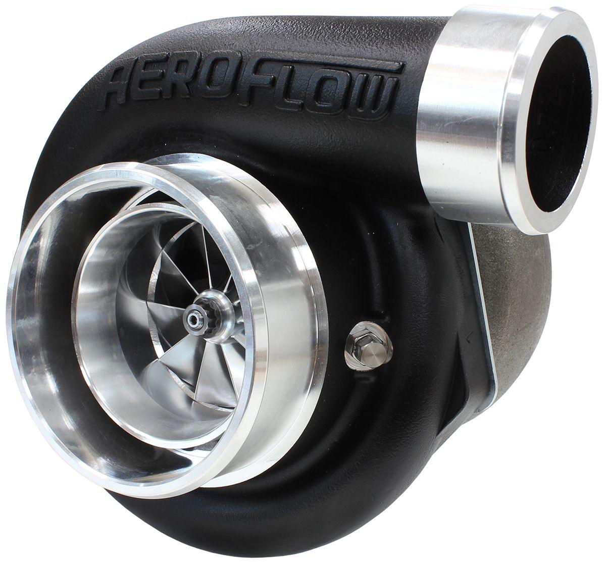 Aeroflow Performance External Wastegate, V-Band Inlet & Exhaust Flanges Aeroflow BOOSTED 6662 V-Band 1.01 Turbocharger 900HP, Hi Temp Black Finish AF8005-3023BLK SR