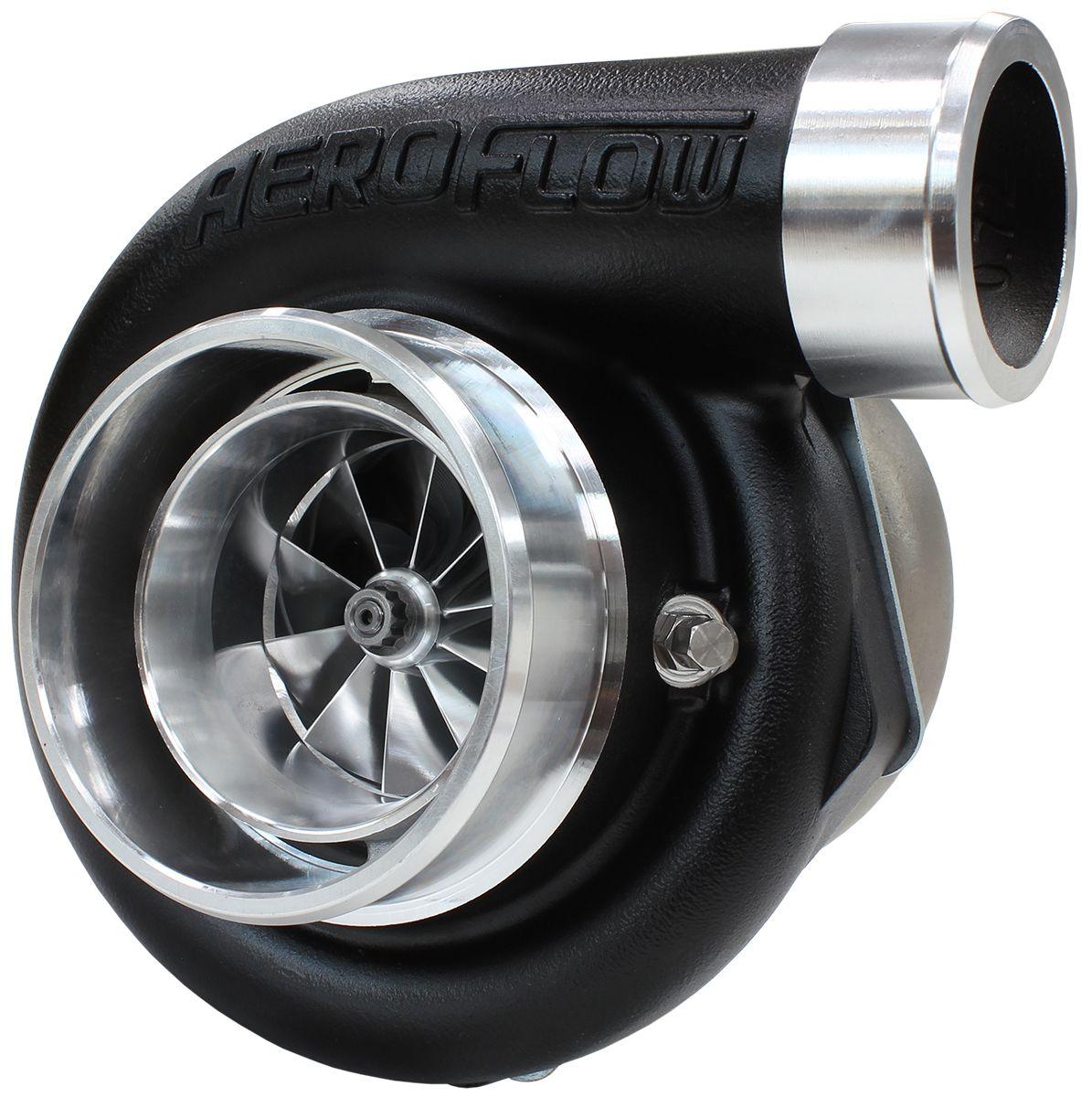 Aeroflow Performance External Wastegate, V-Band Inlet & Exhaust Flanges Aeroflow BOOSTED 6662 V-Band .82 Turbocharger 900HP, Hi Temp Black Finish AF8005-3020BLK SR