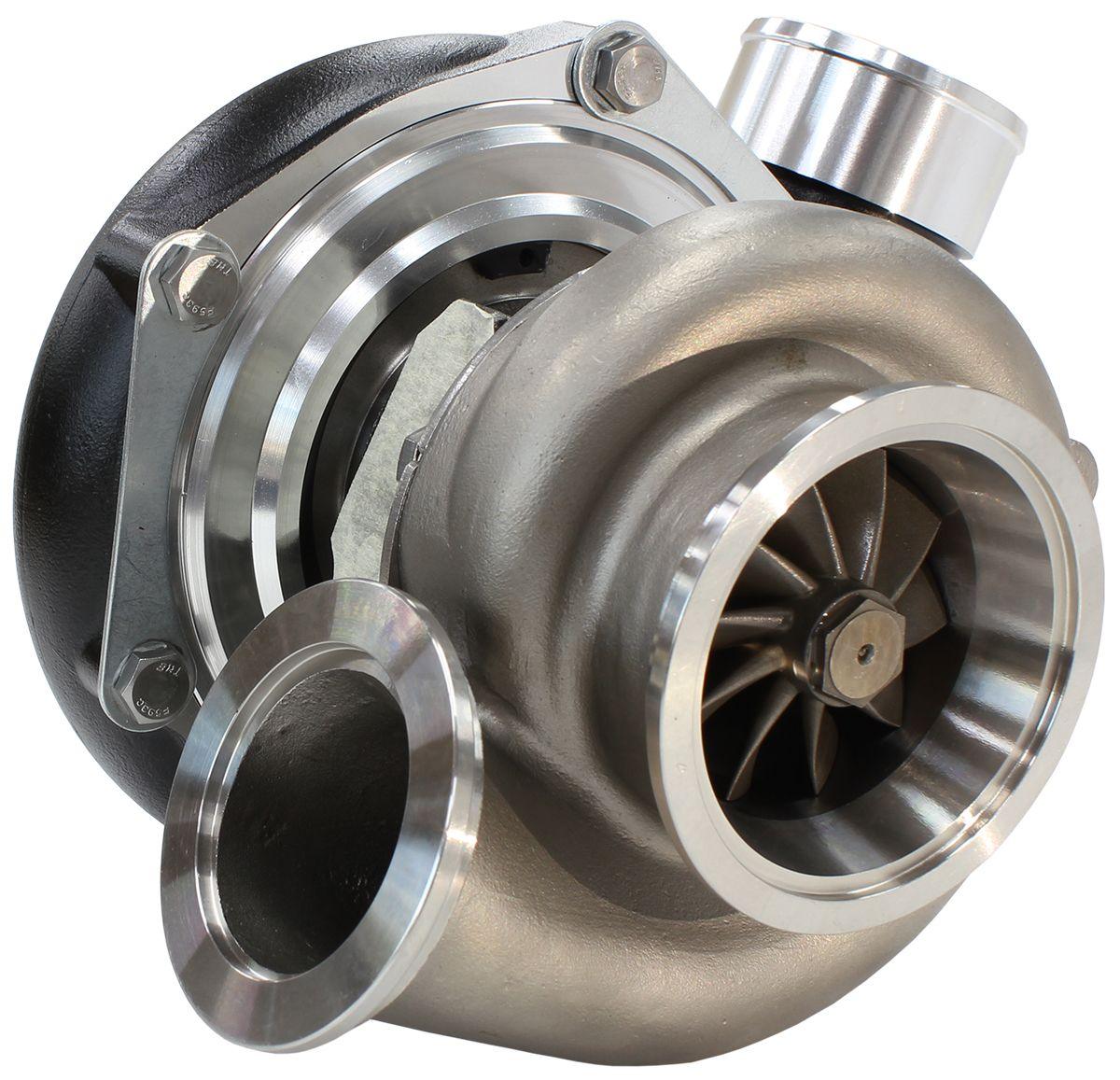 Aeroflow Performance External Wastegate, V-Band Inlet & Exhaust Flanges Aeroflow BOOSTED 6662 V-Band .82 Turbocharger 900HP, Hi Temp Black Finish AF8005-3020BLK SR