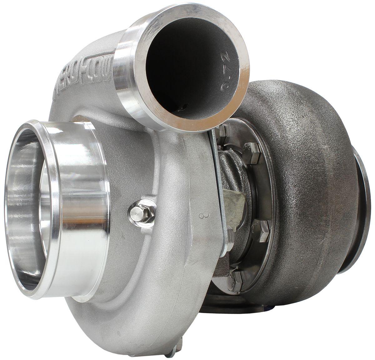 Aeroflow Performance External Wastegate, V-Band Inlet & Exhaust Flanges Aeroflow BOOSTED 6662 V-Band .83 Turbocharger 900HP, Natural Cast Finish AF8005-3022 SR