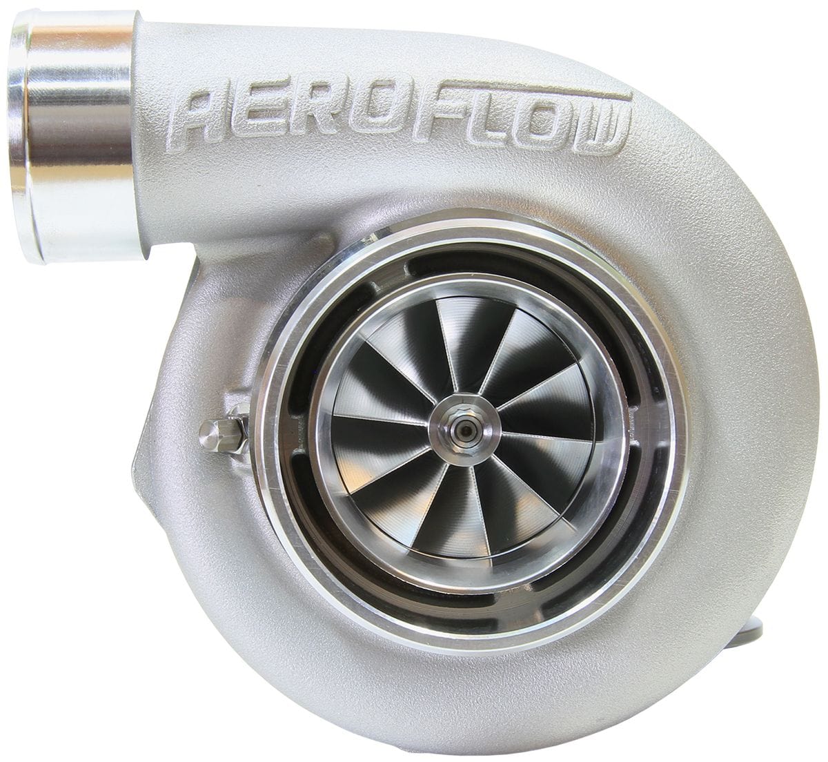 Aeroflow Performance External Wastegate, V-Band Inlet & Exhaust Flanges Aeroflow BOOSTED 6762 1.01 Reverse Rotation Turbocharger 950HP, Natural Cast Finish AF800 SR
