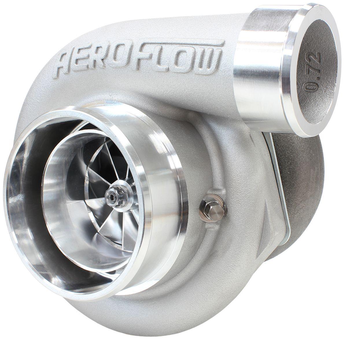Aeroflow Performance External Wastegate, V-Band Inlet & Exhaust Flanges Aeroflow BOOSTED 6762 V-Band 1.01 Turbocharger 950HP, Natural Cast Finish AF8005-3026 SR