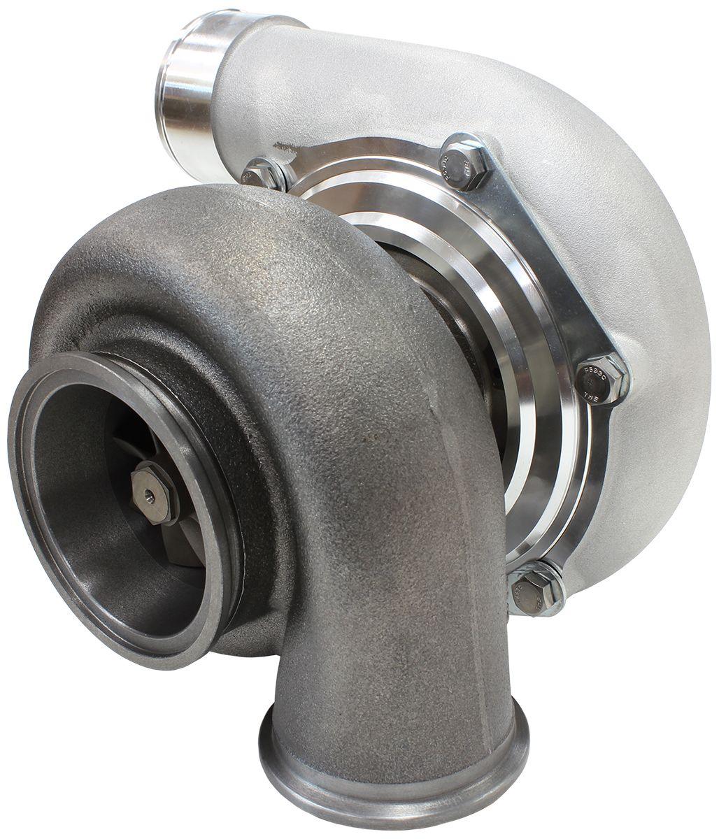 Aeroflow Performance External Wastegate, V-Band Inlet & Exhaust Flanges Aeroflow BOOSTED 6762 V-Band .83 Turbocharger 950HP, Natural Cast Finish AF8005-3025 SR