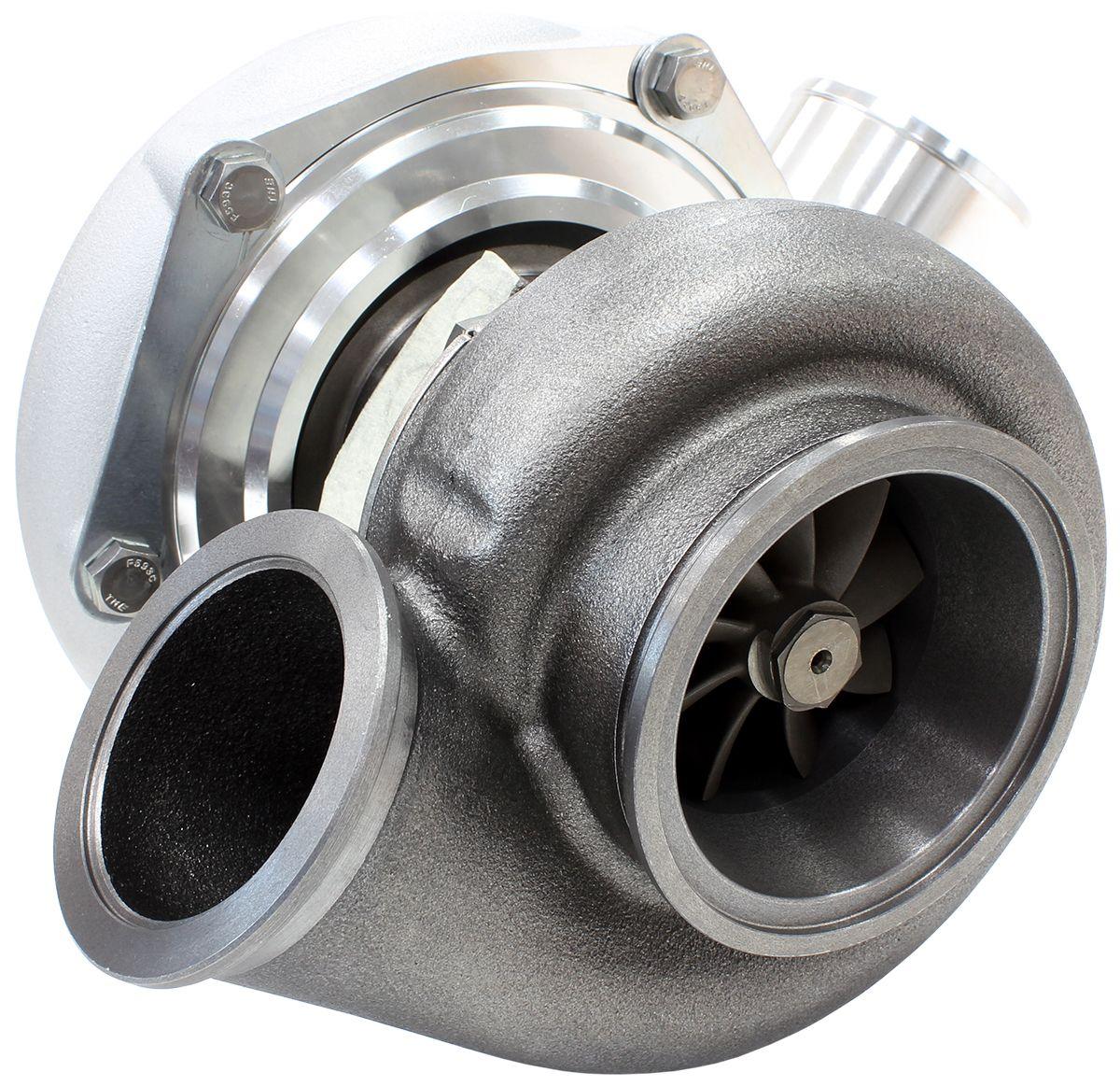 Aeroflow Performance External Wastegate, V-Band Inlet & Exhaust Flanges Aeroflow BOOSTED 6762 V-Band .83 Turbocharger 950HP, Natural Cast Finish AF8005-3025 SR