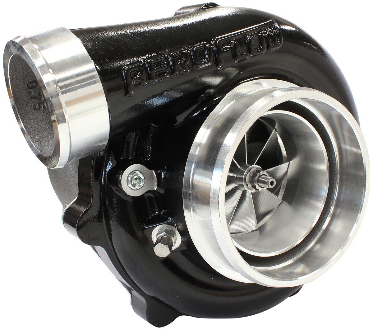 Aeroflow Performance External Wastegate, V-Band Inlet & Exhaust Flanges Aeroflow BOOSTED 6862 1.01 Reverse Rotation Turbocharger 1050HP, Hi Temp Black Finish AF8 SR