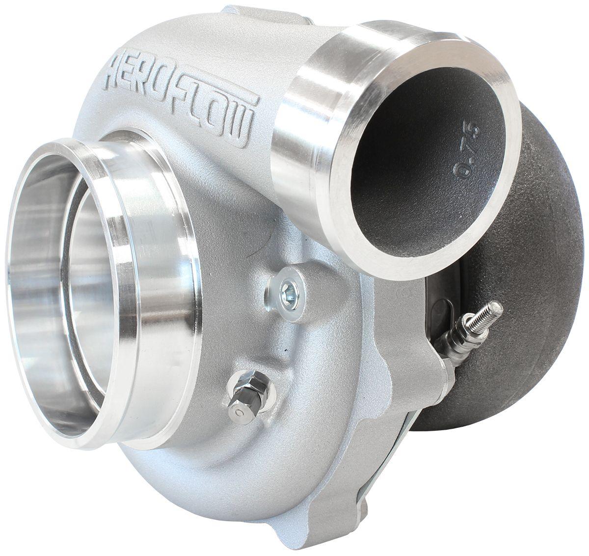 Aeroflow Performance External Wastegate, V-Band Inlet & Exhaust Flanges Aeroflow BOOSTED 6862 1.01 Turbocharger 1050HP, Natural Cast Finish AF8005-3073 SR