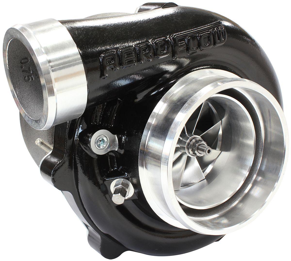 Aeroflow Performance External Wastegate, V-Band Inlet & Exhaust Flanges Aeroflow BOOSTED 6862 1.21 Reverse Rotation Turbocharger 1050HP, Hi Temp Black Finish AF8 SR