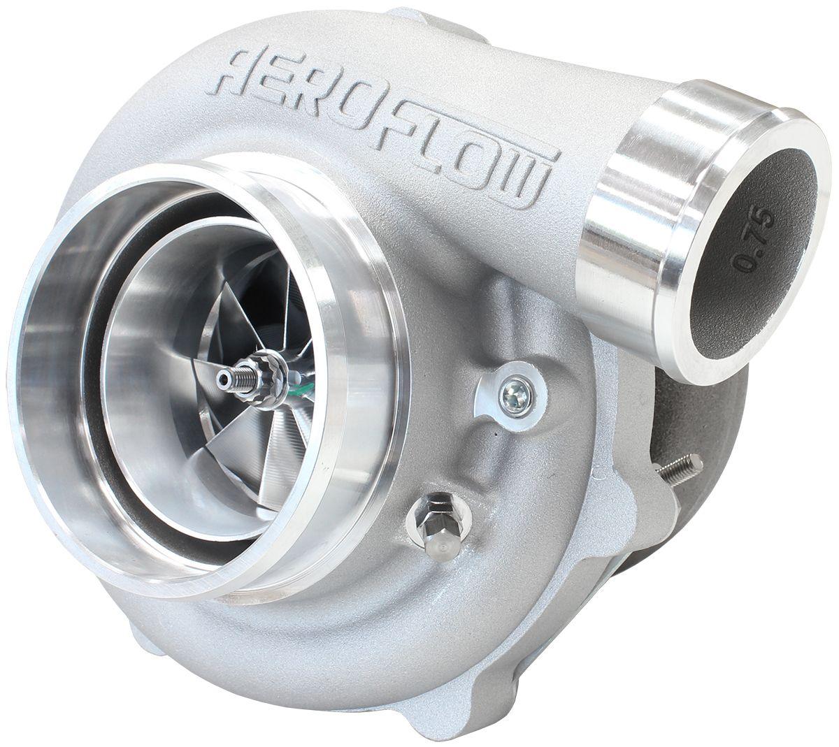 Aeroflow Performance External Wastegate, V-Band Inlet & Exhaust Flanges Aeroflow BOOSTED 6862 .83 Turbocharger 1050HP, Natural Cast Finish AF8005-3072 SR